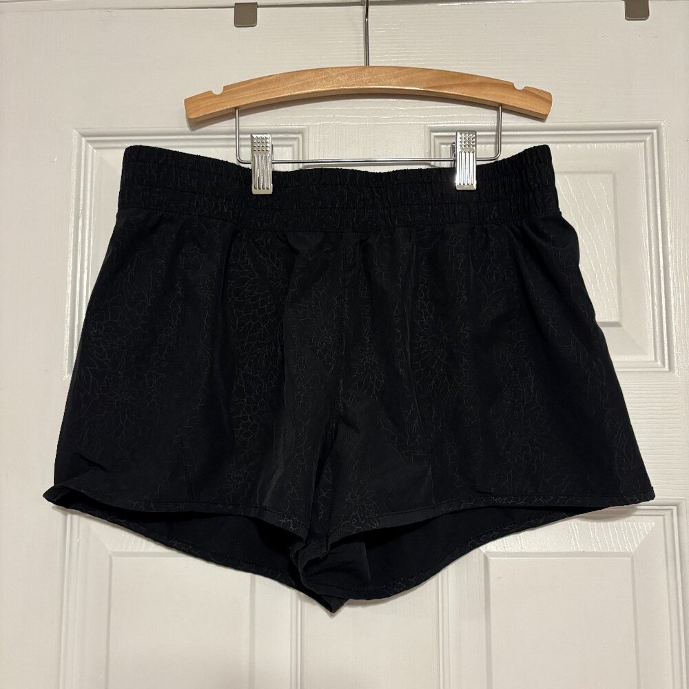 Black running shorts
